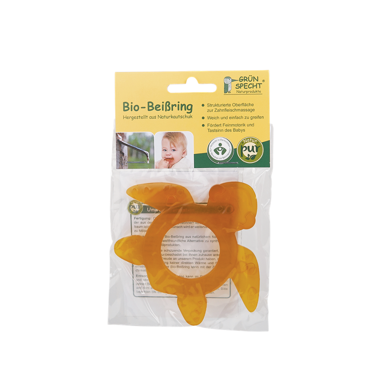 GRÜNSPECHT Naturprodukte Bio-Beißring Schildkröte, Naturkautschuk - Produktbild