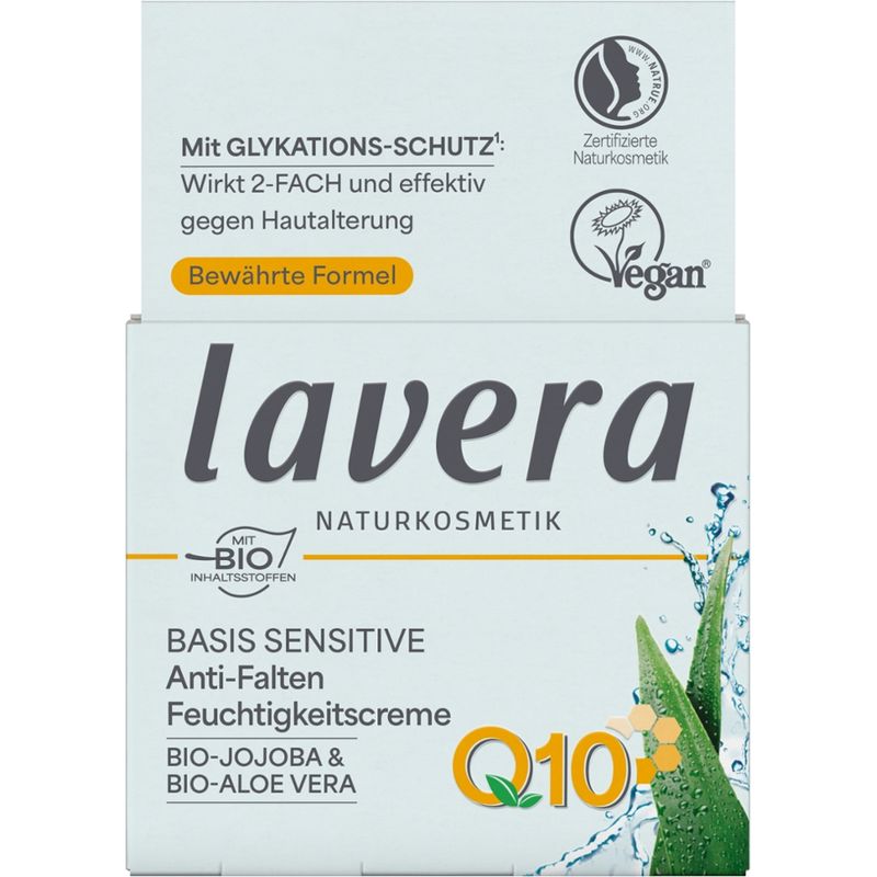 lavera Basis Sensitive Anti-Falten Feuchtigkeitscreme Q10 - Produktbild