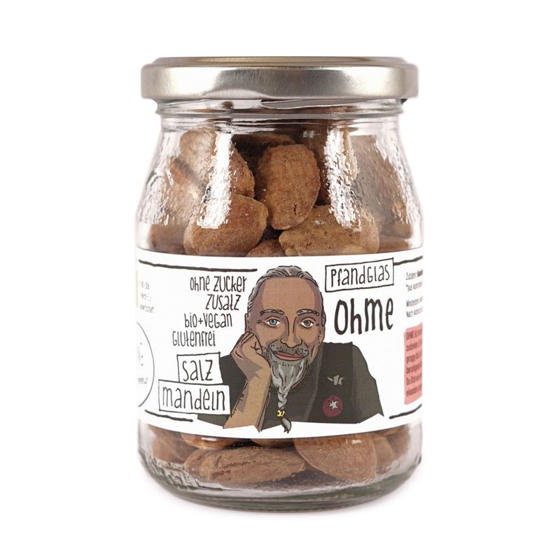 GUTDING Ohme - Bio-Salzmandeln im Pfandglas, ohne zuckerzusatz, glutenfrei & vegan - Produktbild