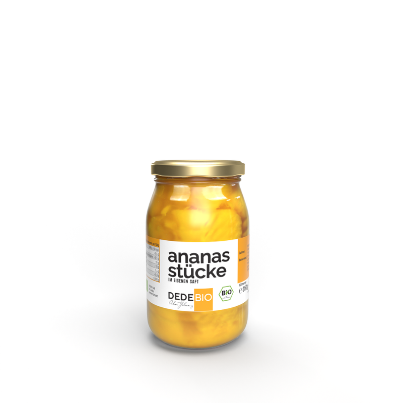 DEDEBIO  DEDEBIO Bio Ananasstücke 350g - Produktbild