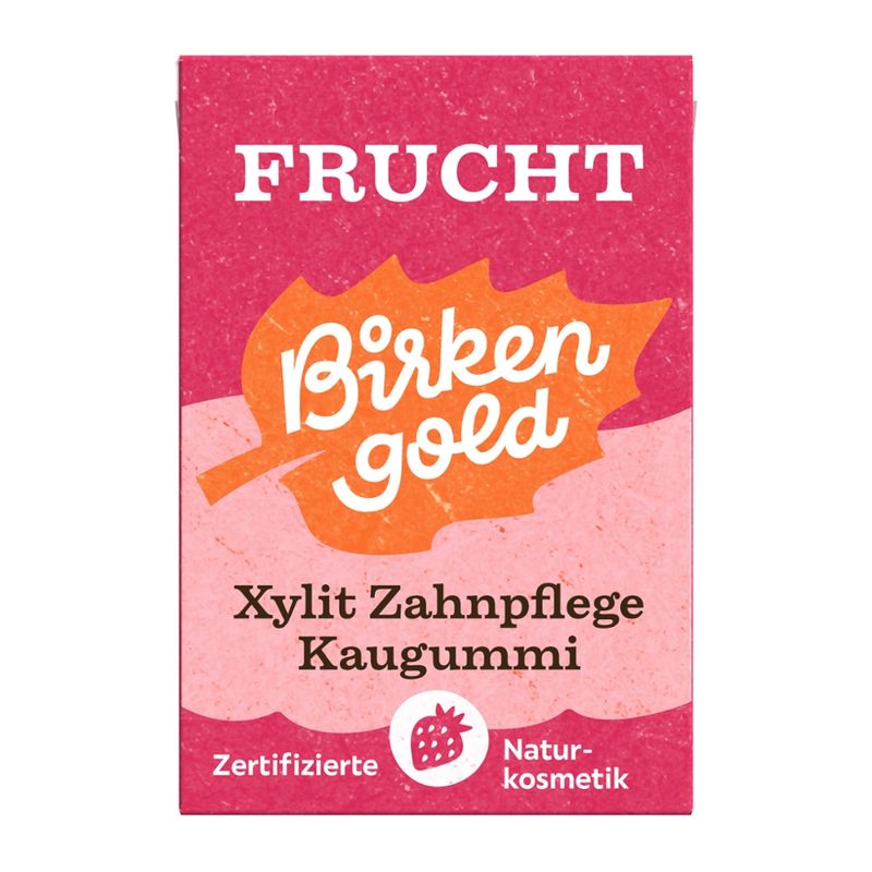 Birkengold Birkengold Zahnpflege Natur Kaugummi Frucht 20 Stk. - Produktbild