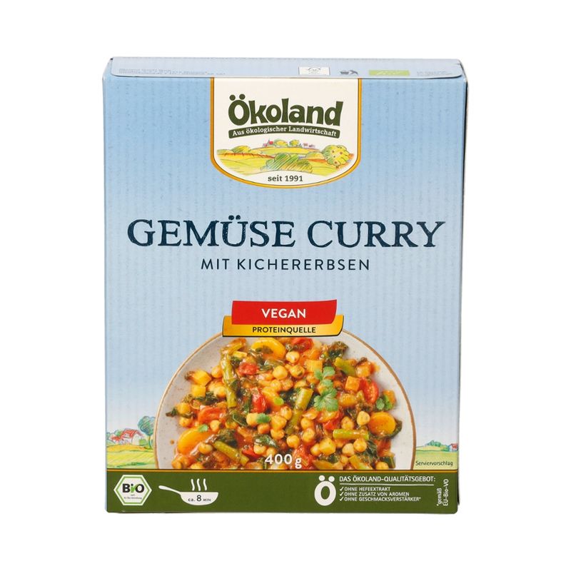 ÖKOLAND Gemüse-Curry mit Kichererbsen - Produktbild