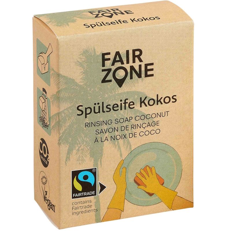 FAIR ZONE FAIR ZONE Spülseife Kokos 80 g - Produktbild