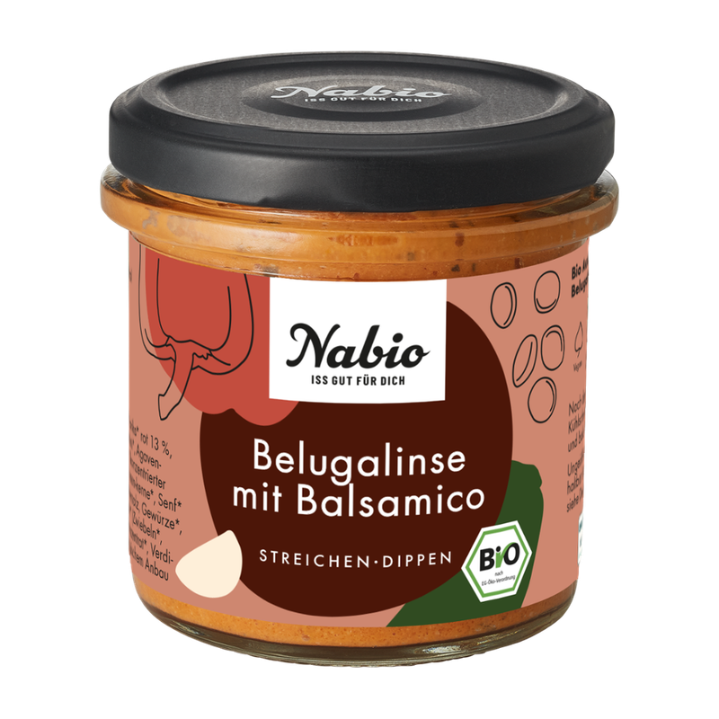 Nabio Nabio Mediterraner Aufstrich Belugalinse Balsamico - Produktbild