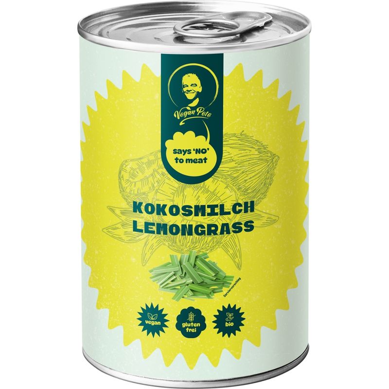 Vegan Pete Kokosmilch Lemongrass 400ml - Produktbild