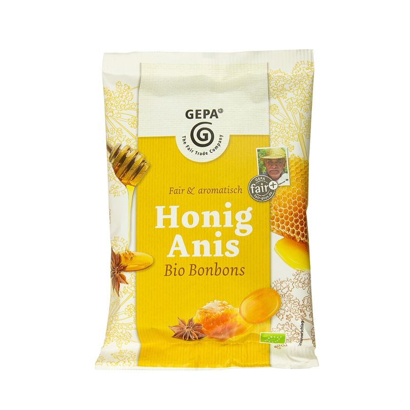 GEPA - The Fair Trade Company Bio Honig Anis Bonbons - Produktbild