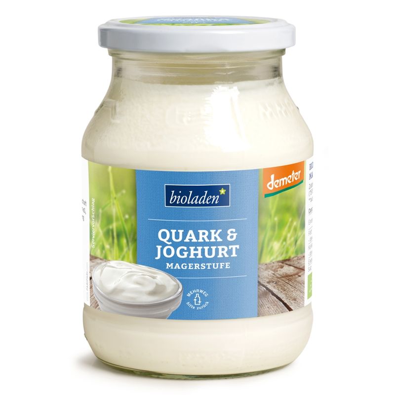 bioladen Speisequarkzubereitung, Magerstufe, mit Joghurt im Glas, Demeter - Produktbild