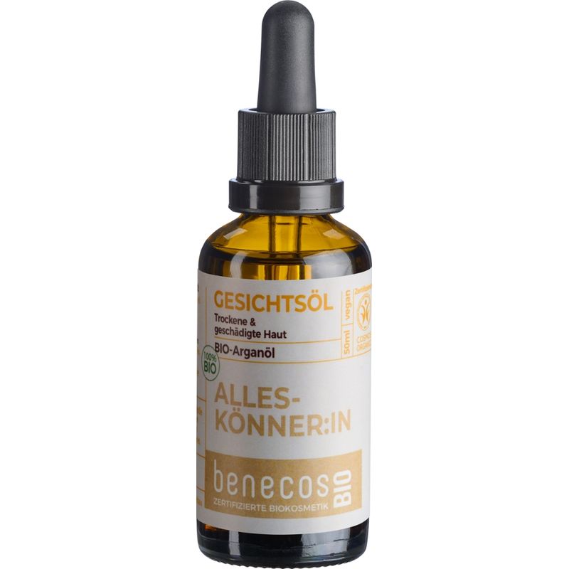 benecos Gesichtsöl Bio-Arganöl- ALLESKÖNNER:IN (Trockene & geschädigte Haut) - Produktbild