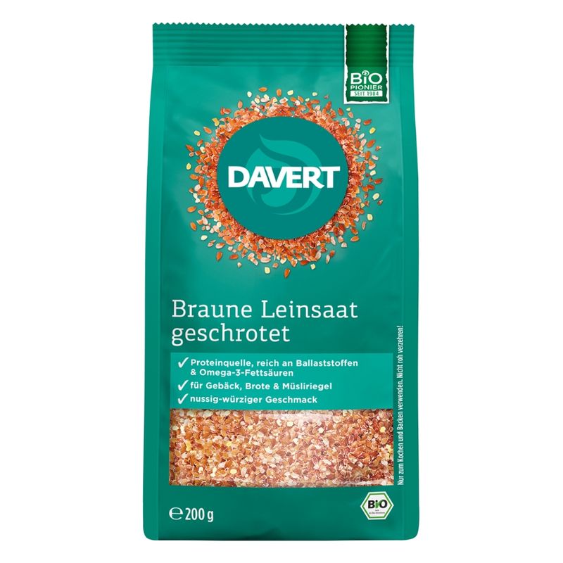 Davert Geschrotete Leinsaat 200g - Produktbild
