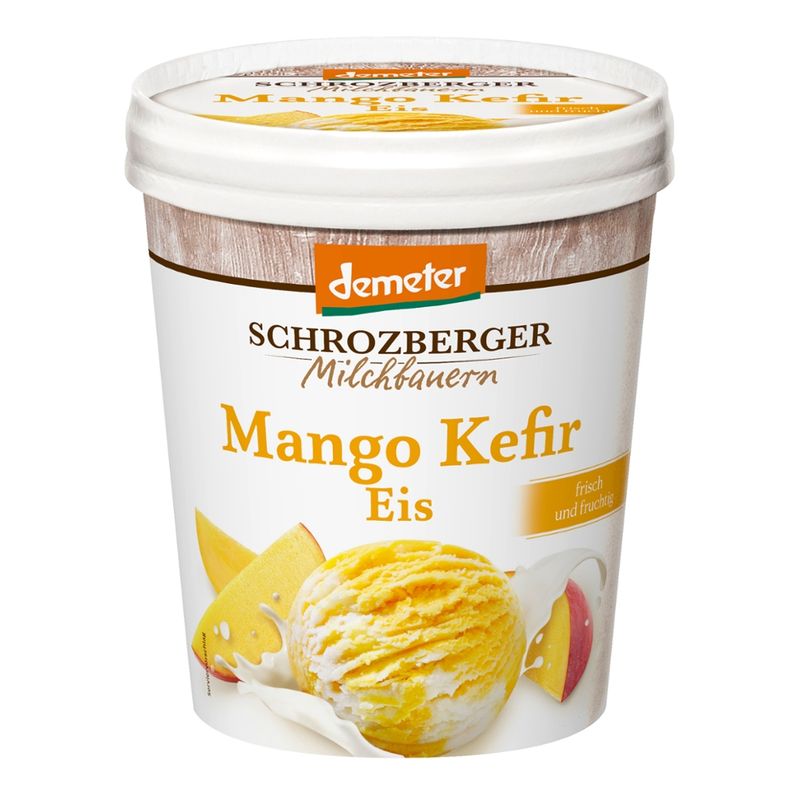 Schrozberger Milchbauern Dem. Mango Kefir Eis 500 ml - Produktbild