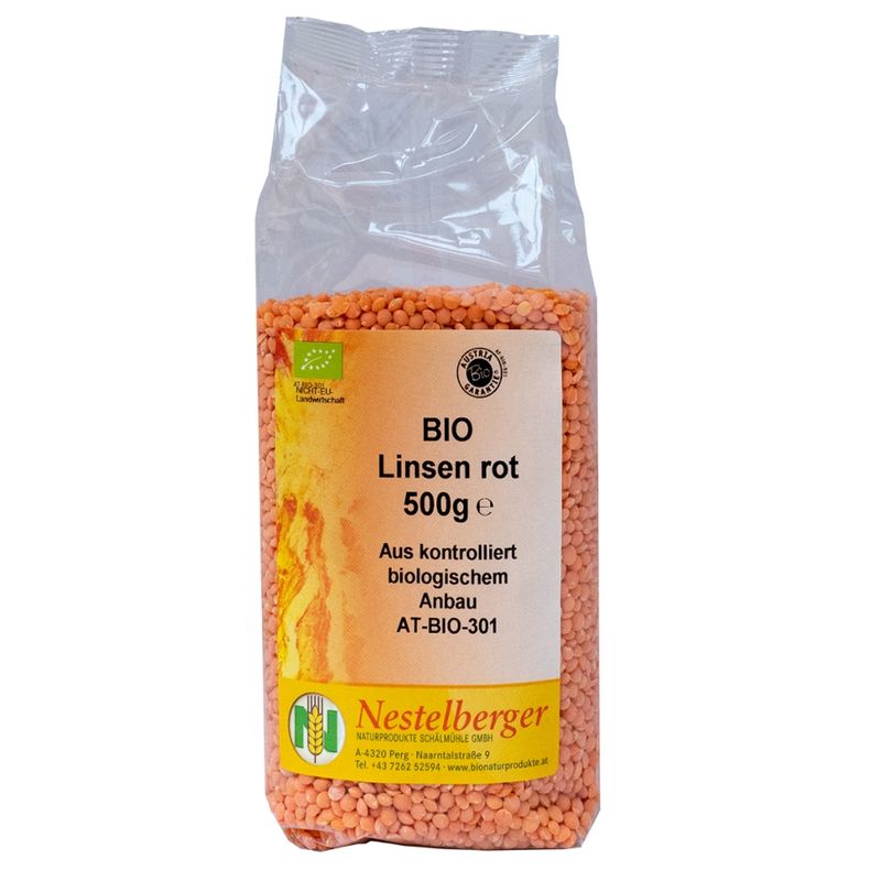Nestelberger Bio Linsen rot 500g - Produktbild