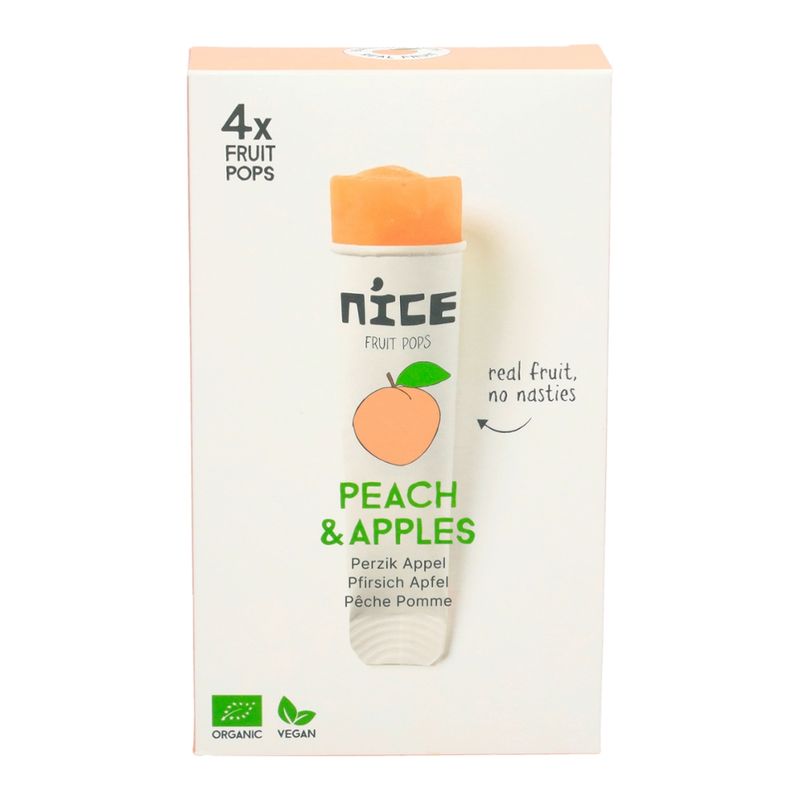 NICE Nice Bio Pfirsich Apfel Eis Familienpackung - Produktbild
