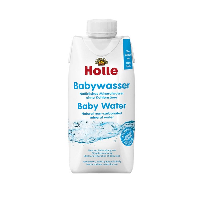 Holle  Babywasser Natürliches Mineralwasser ohne Kohlensäure - Produktbild