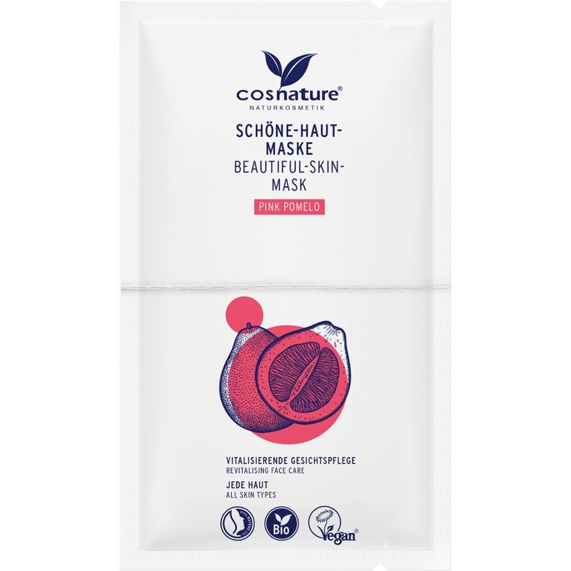 Cosnature  Schöne-Haut Maske Pink Pomelo 2x8 ml - Produktbild