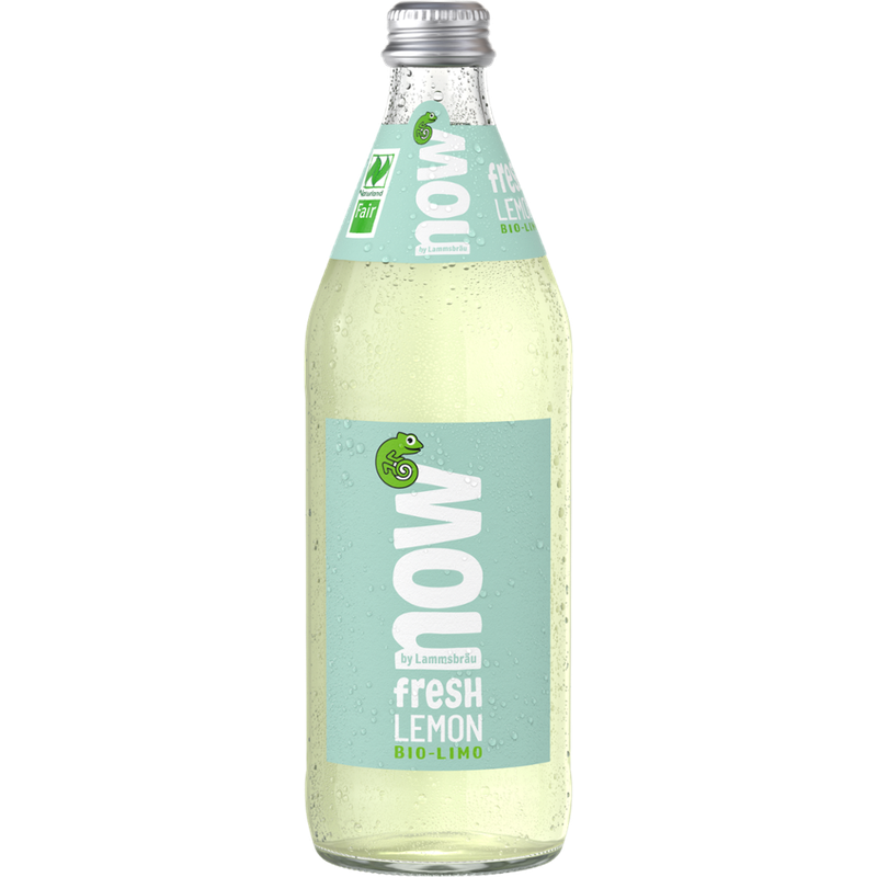 now now Bio Limo Fresh Lemon 0,5l - Produktbild