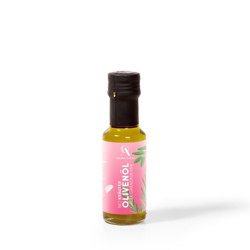 Aroma Olymp Aroma Olymp Bio Kräuteröl - Greek Grandma Mix mit Knoblauch, Rosmarin und Salbei - Produktbild