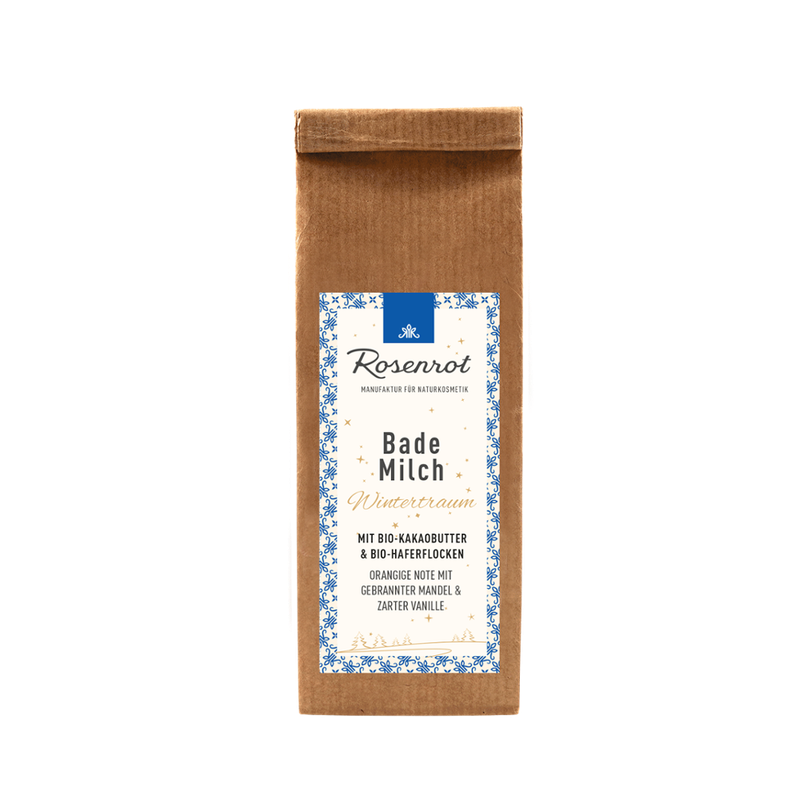 Rosenrot Naturkosmetik Bademilch Wintertraum- 90g  Winterliches und wohliges Bad mit einem besonderen Dufterlebnis. - Produktbild