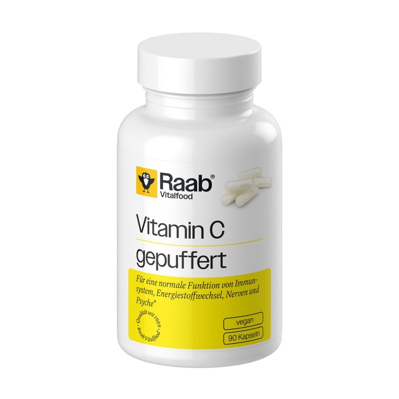 Raab Vitalfood Vitamin C gepuffert Kapseln 90 Stk à 745 mg - Produktbild