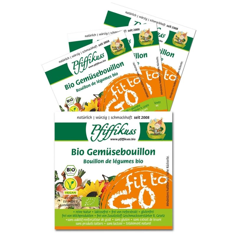 Pfiffikuss Gutes von der Reichenau Bio Gemüsebouillon fit to go 20x7g Beutel - Produktbild