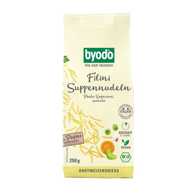 Byodo Byodo Filini (soup noodles), semolina 250g - Produktbild
