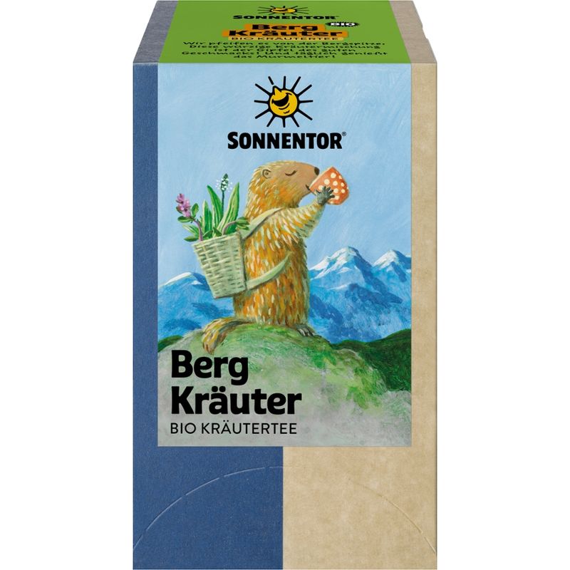 Sonnentor Bergkräuter Tee, Doppelkammerbeutel - Produktbild