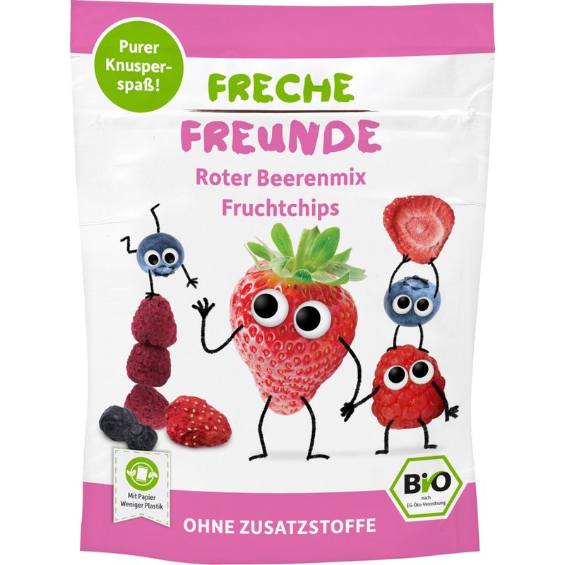 Freche Freunde FF Bio Roter Beerenmix Fruchtchips 10g - Produktbild