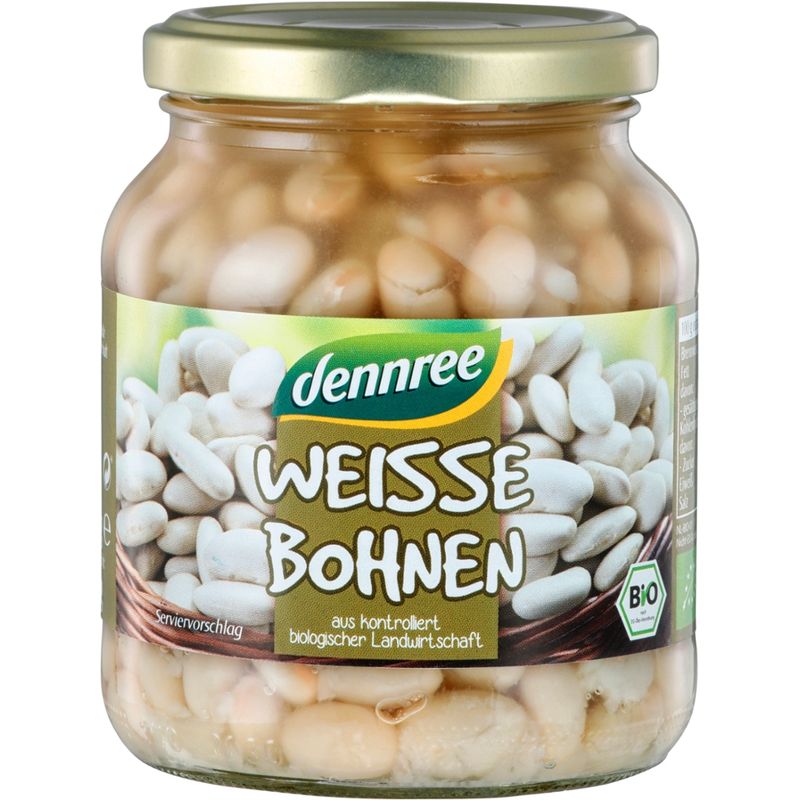 dennree Weiße Bohnen - Produktbild