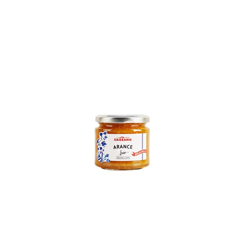 LUIGI LAZZARIS & FIGLIO s.r.l. Ital. Bio Orangen Marmelade ohne Pektin mit Rohrohrzucker - 80 % Fruchtanteil - Produktbild