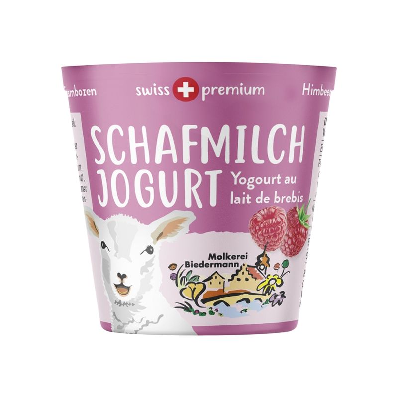 Molkerei Biedermann Bio Schafjogurt Himbeere - Produktbild