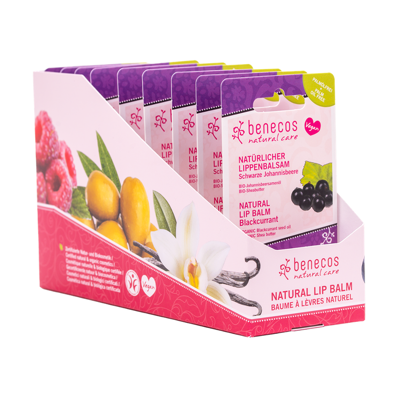 benecos benecos Lip Balm Display Cassis - Produktbild