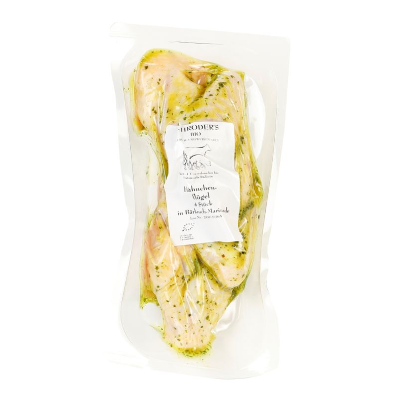Schröder's Bio Fleisch- und Wurstwaren Hähnchenflügel Bärlauch ca. 300 g - Produktbild