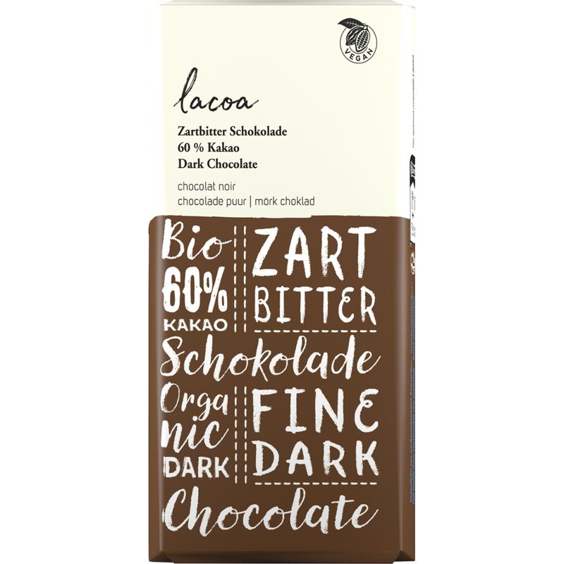 Lacoa Zartbitter Schokolade 60% Kakao - Produktbild