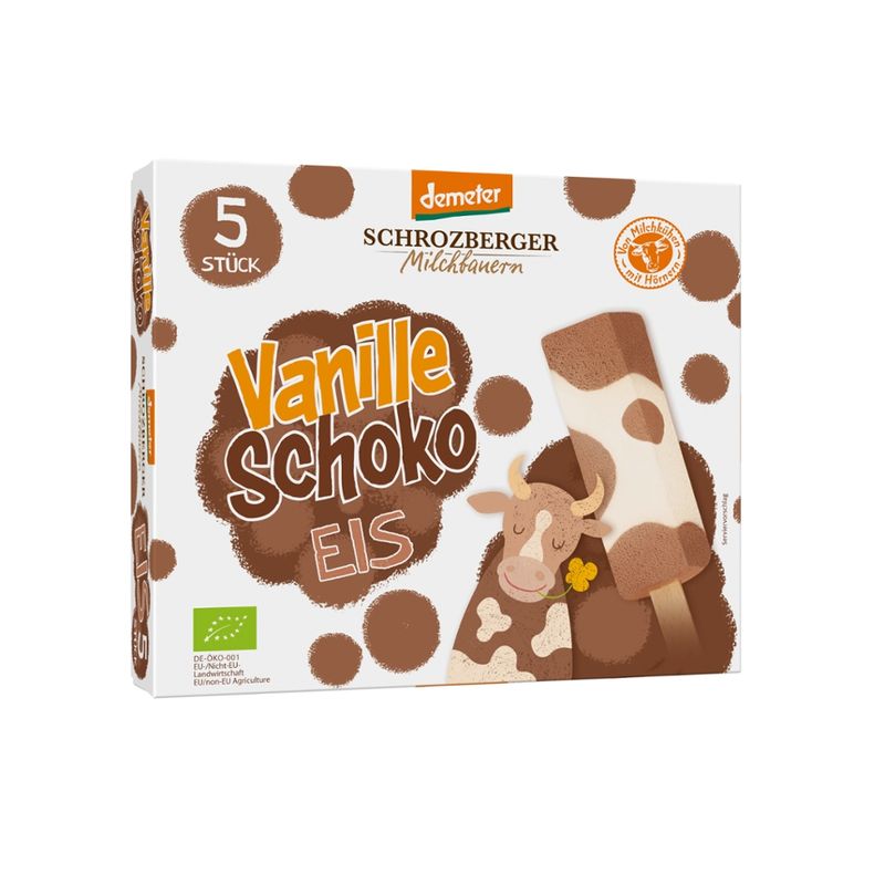 Schrozberger Milchbauern Dem. Stieleis Multipack Vanille Schoko 325 ml - Produktbild