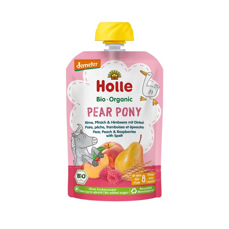 Holle  Pear Pony - Birne, Pfirsich & Himbeere mit Dinkel - Produktbild