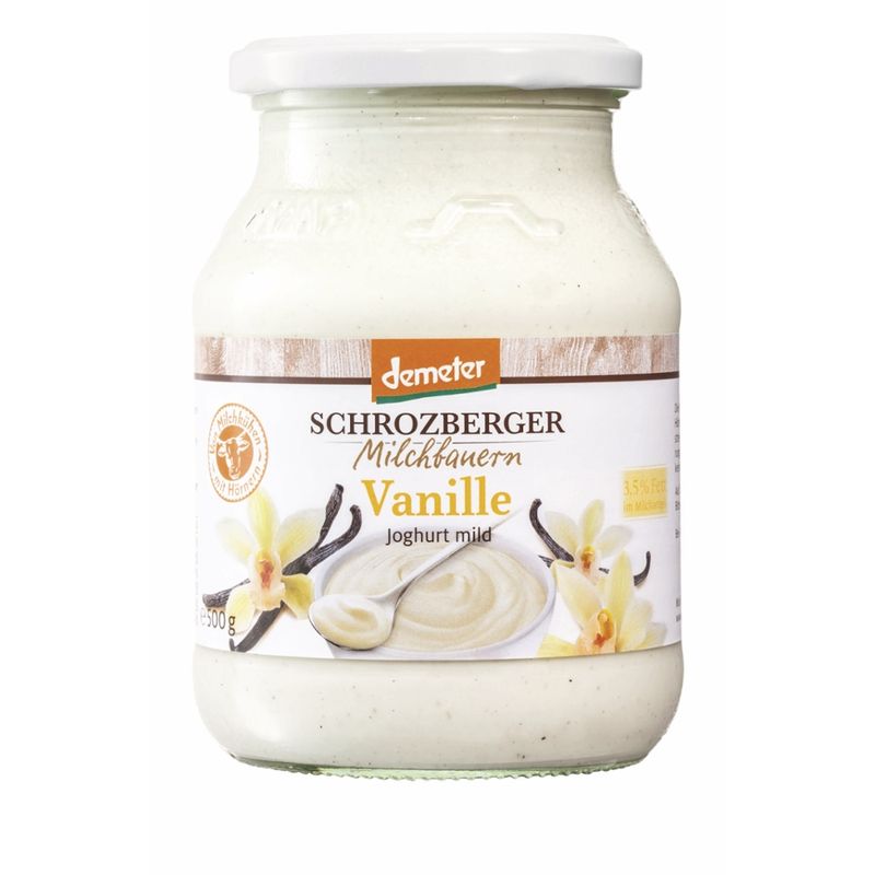Schrozberger Milchbauern demeter Vanille Joghurt mild - Produktbild