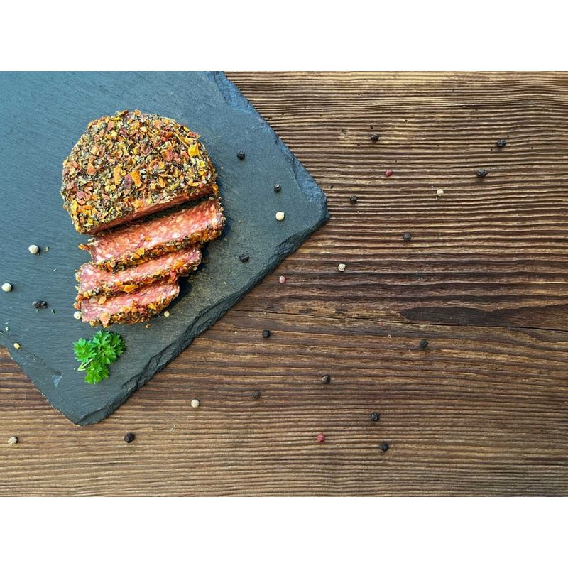 Sonnberg BIO Salamitaler Tomate-Basilikum Karton 5 Stück á e100g - Produktbild