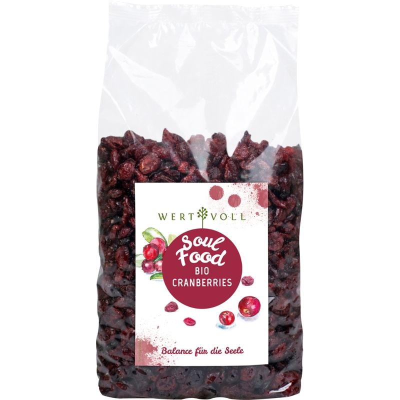 WERTVOLL WERTVOLL Bio Cranberries 1000 g, International - Produktbild