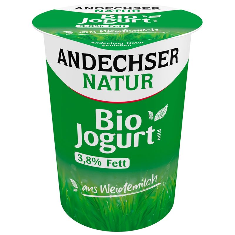 Andechser Natur Bio Jogurt mild 3,8% Becher - Produktbild