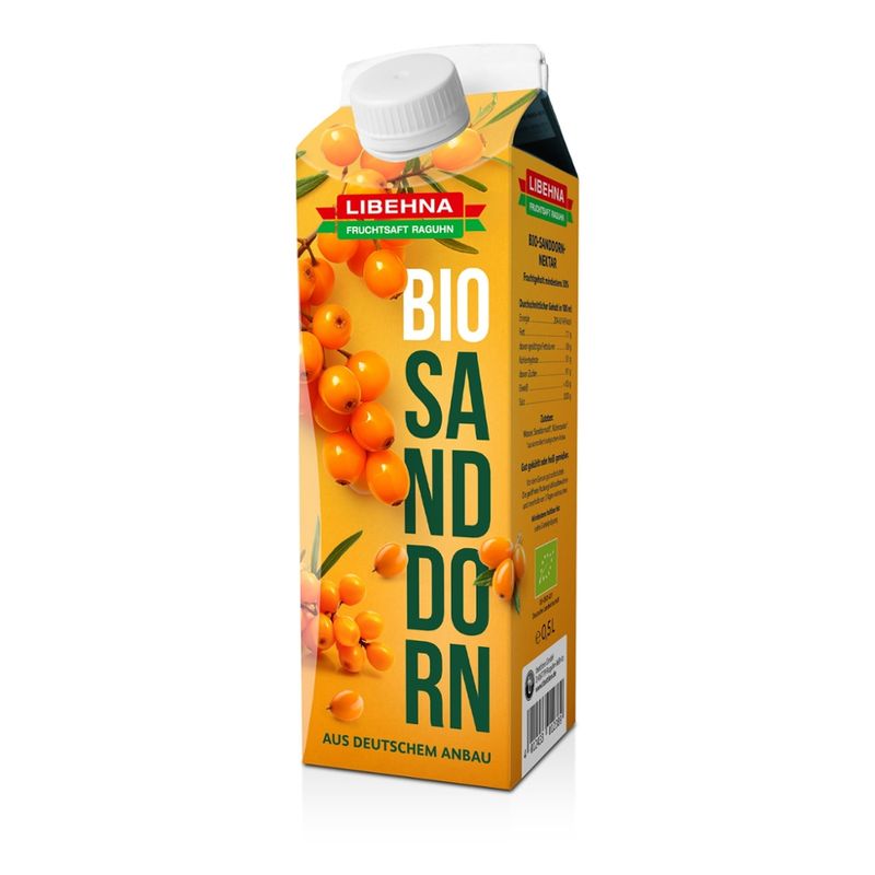 Libehna BIO Sanddorn-Nektar 500 ml ELO mini - Produktbild