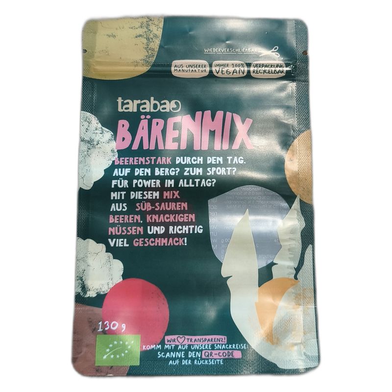 TARABAO Bärenmix mit Beeren und Nüssen 130-g-Doypack - Produktbild