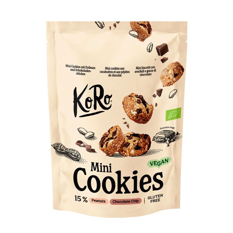 KoRo Handels GmbH Bio Mini Cookies Peanut Chocolate Chip 150 g - Produktbild