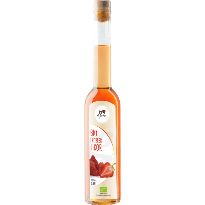 Spitz Bio Erdbeer Likör mit Fruchtsaft 0.35 l, 18 vol% - Produktbild
