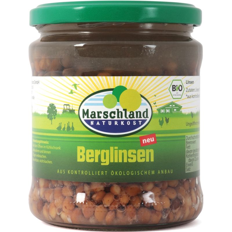 Marschland  Bio-Berglinsen 370 ml Gl. MARSCHLAND - Produktbild
