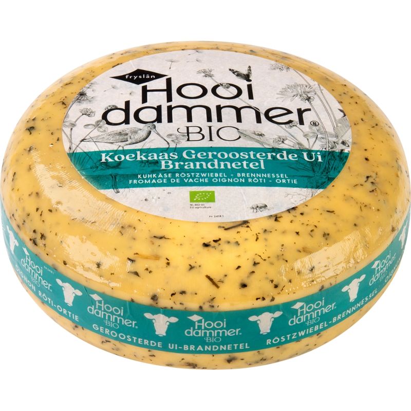 Hooidammer Hooidammer Käsezubereitung aus Bio Schnittkäse Röstzwiebel/Brennnessel 4/5kg mindestens 50% Fett i. Tr. - Produktbild