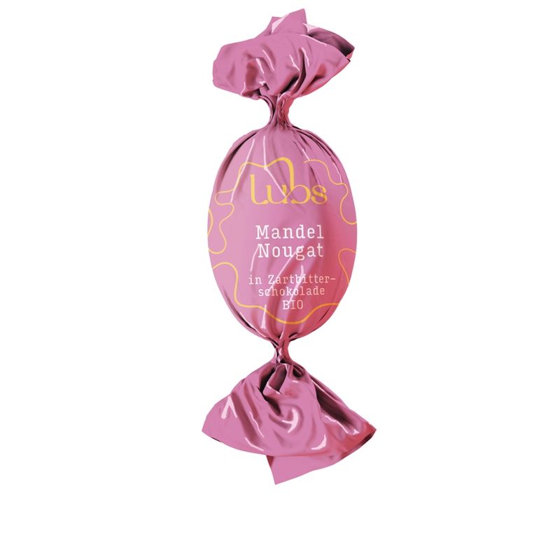 Lubs Confiserie Ostereier Mandelnougat in Zartbitterschokolade, Bio - Produktbild