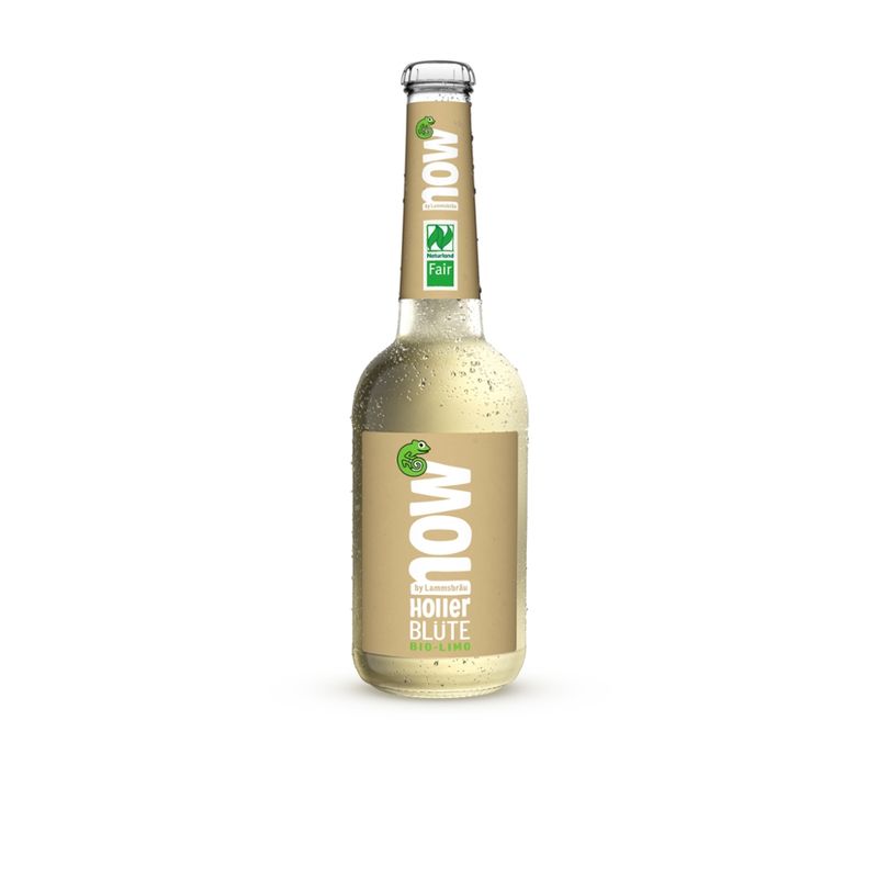 now now Bio Limo Holler Blüte 0,33l - Produktbild