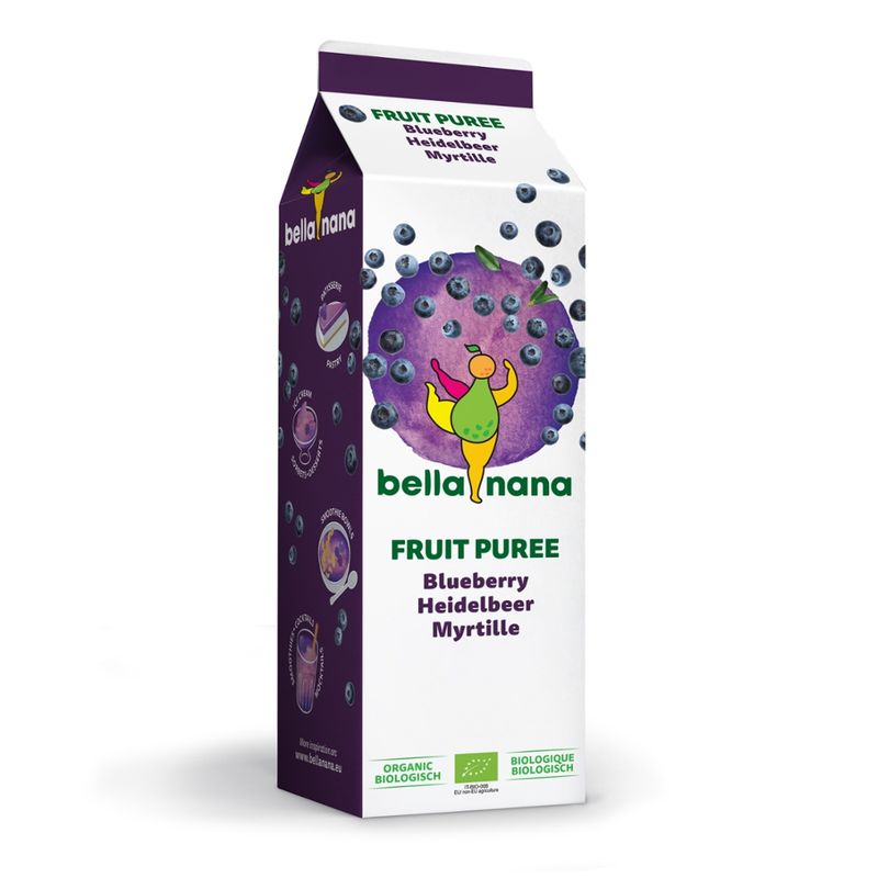 bella nana Heidelbeerpüree - 100% Frucht, tiefgefroren - Produktbild