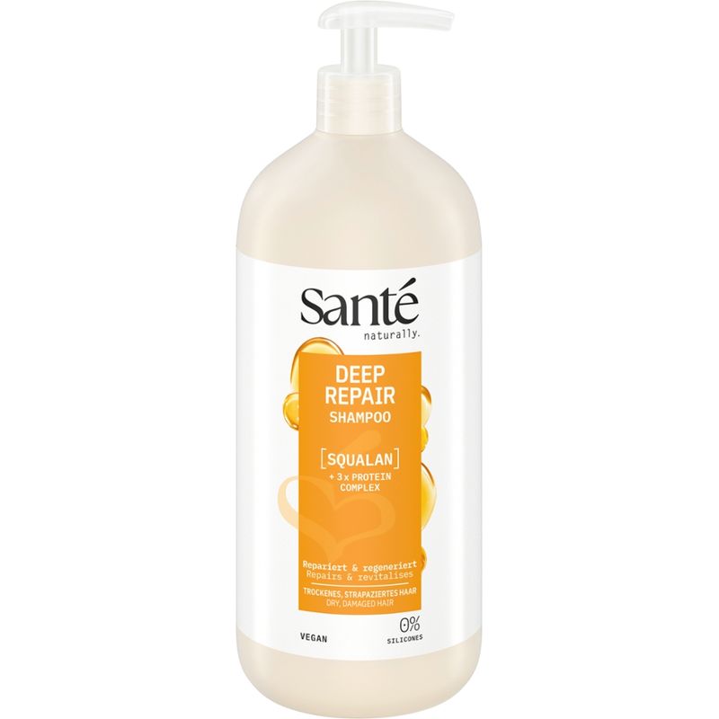 Sante Santé DEEP REPAIR Shampoo Squalan + 3-Fach Protein Komplex 950ml - Produktbild