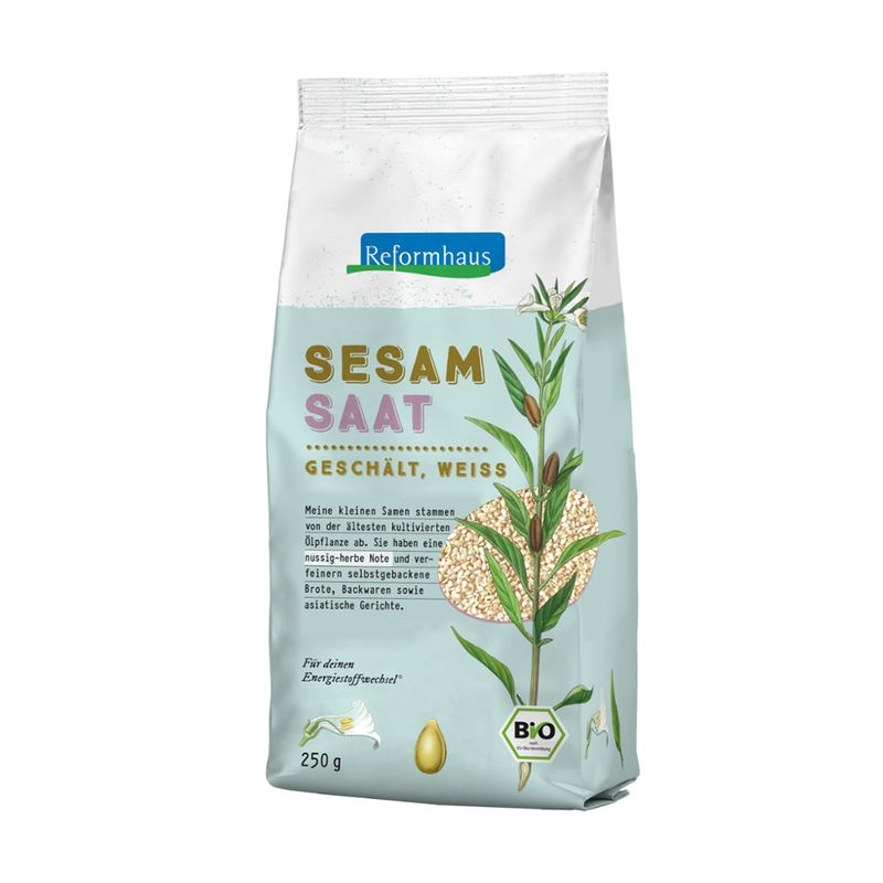 Reformhaus Sesamsaat, geschält, weiß bio - Produktbild