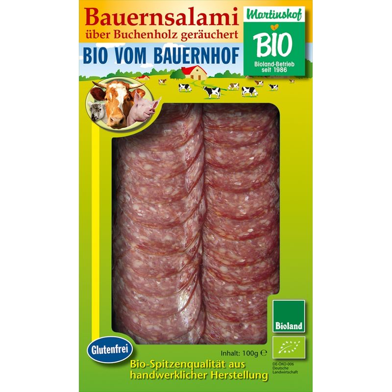 Martinshof Bauernsalami - Aufschnitt - Produktbild